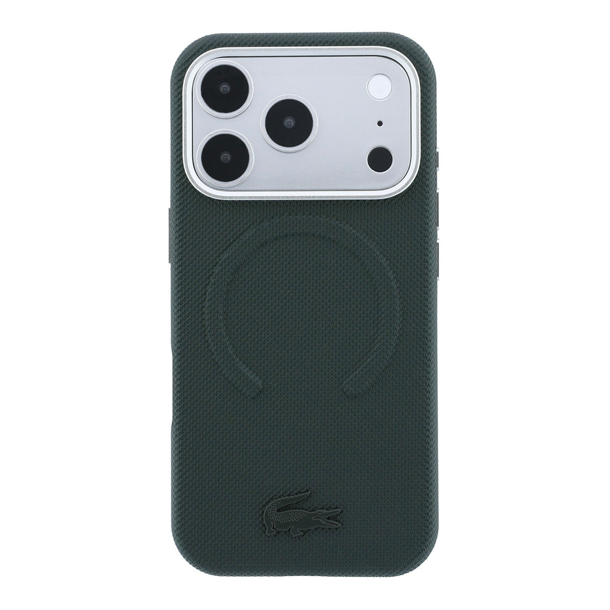 Lacoste Lacoste iPhone 18 Pro Hoesje harde behuizing - MagSafe - PVC - Petit Pique - reliëf Sinople, foto 3 van 6