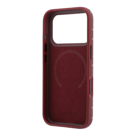 Lacoste Lacoste iPhone 18 Pro Max Hülle Hartschale - MagSafe - PVC - The Blend - Ringständer Bordeauxrot Lacoste Lacoste iPhone 18 Pro Max Hülle Hartschale - MagSafe - PVC - The Blend - Ringständer Bordeauxrot