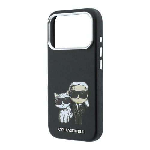 Karl Lagerfeld Karl Lagerfeld iPhone 18 Pro Max/iPhone 17 Pro Max Hartschalenhülle MagSafe SW Glattes PU KC Bodies Skizze - Schwarz