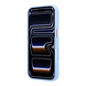 Guess Guess iPhone 18 Pro Max Case hard shell - MagSafe - 360-degree ring stand - grained PU - classic logo Light blue