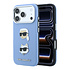 Karl iPhone 18 Pro Max Hoesje harde behuizing - SW - PU - Saffiano - K&C Heads-pins - logo Lichtblauw Karl iPhone 18 Pro Max Hoesje harde behuizing - SW - PU - Saffiano - K&C Heads-pins - logo Lichtblauw