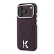 Karl Lagerfeld Karl iPhone 18 Pro Case hard shell - MagSafe - SW - grained PU - embossed ring - Kameo logo Burgundy Karl Lagerfeld Karl iPhone 18 Pro Case hard shell - MagSafe - SW - grained PU - embossed ring - Kameo logo Burgundy