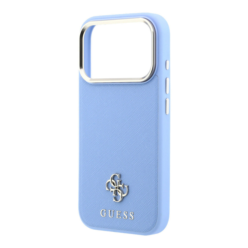 Guess Guess iPhone 18 Pro Hülle Hartschale - MagSafe - Saffiano - kleines 4G - Classic Hellblau Guess Guess iPhone 18 Pro Hülle Hartschale - MagSafe - Saffiano - kleines 4G - Classic Hellblau