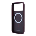 Lacoste Lacoste iPhone 18 Pro/iPhone 17 Pro Hartschalenhülle MagSafe PVC Petit Piqué Lackiertes Logo - Bordeaux