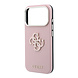 Guess Guess iPhone 18 Pro Hoesje harde behuizing - SW - generfd PU - groot logo van hars Roze Guess Guess iPhone 18 Pro Hoesje harde behuizing - SW - generfd PU - groot logo van hars Roze