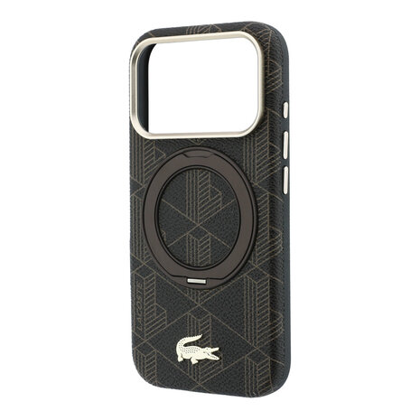 Lacoste Lacoste iPhone 18 Pro Hülle Hartschale - MagSafe - PVC - The Blend - Ringständer Braun/Hellgold Lacoste Lacoste iPhone 18 Pro Hülle Hartschale - MagSafe - PVC - The Blend - Ringständer Braun/Hellgold