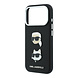 Karl Lagerfeld Karl iPhone 18 Pro Hoesje harde behuizing - SW - PU - Saffiano - K&C Heads-pins - logo Zwart Karl Lagerfeld Karl iPhone 18 Pro Hoesje harde behuizing - SW - PU - Saffiano - K&C Heads-pins - logo Zwart