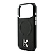 Karl Lagerfeld Karl iPhone 18 Pro Hülle Hartschale - MagSafe - SW - genarbtes PU - geprägter Ring - Kameo-Logo Schwarz Karl Lagerfeld Karl iPhone 18 Pro Hülle Hartschale - MagSafe - SW - genarbtes PU - geprägter Ring - Kameo-Logo Schwarz