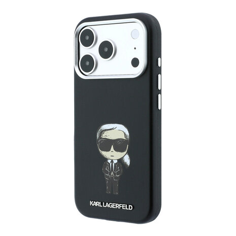 Karl Lagerfeld Karl iPhone 18 Pro Max Coque structure rigide - MagSafe - SW - PU lisse - Ikonik Sketch Noir Karl Lagerfeld Karl iPhone 18 Pro Max Coque structure rigide - MagSafe - SW - PU lisse - Ikonik Sketch Noir