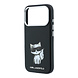 Karl Lagerfeld Karl iPhone 18 Pro Max Hoesje harde behuizing - MagSafe - SW - glad PU - Choupette Sketch Zwart