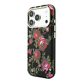 Guess Guess iPhone 18 Pro/iPhone 17 Pro Hartschalenhülle MagSafe SW PU Blossom Roses Rosenmotiv - Schwarz