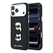 Karl Lagerfeld Karl iPhone 18 Pro Max Coque structure rigide - SW - PU - Saffiano - insignes K&C Heads - logo Noir Karl Lagerfeld Karl iPhone 18 Pro Max Coque structure rigide - SW - PU - Saffiano - insignes K&C Heads - logo Noir