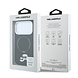 Karl Lagerfeld Karl iPhone 18 Pro Hoesje harde behuizing - MagSafe - PU - ringstandaard 360 - KC Heads-pin Zwart