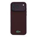 Lacoste Lacoste iPhone 18 Pro/iPhone 17 Pro Hard Case MagSafe PVC Petit Piqué Lacquered Logo - Burgundy