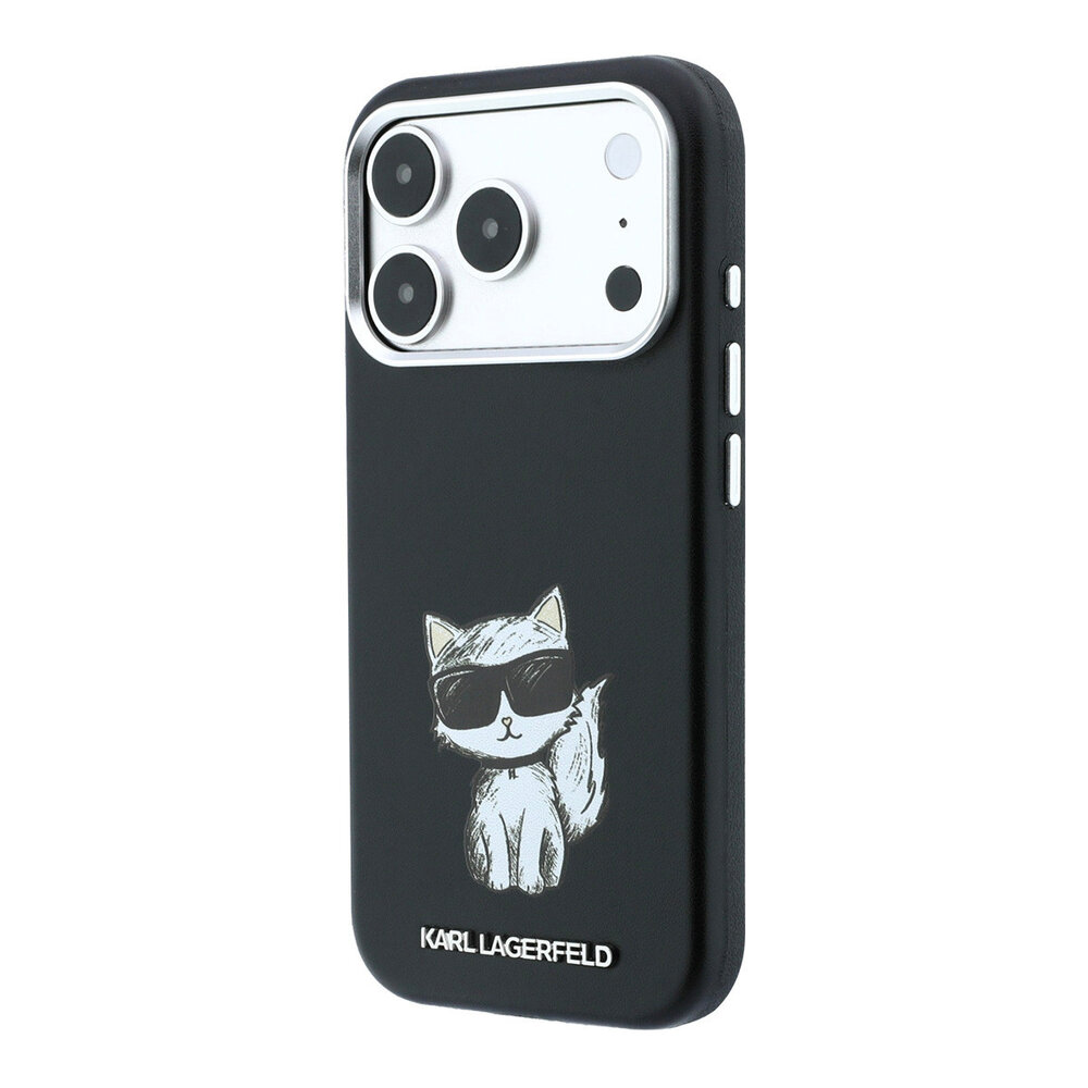 Karl Lagerfeld Karl iPhone 18 Pro Coque structure rigide - MagSafe - SW - PU lisse - Choupette Sketch Noir Karl Lagerfeld Karl iPhone 18 Pro Coque structure rigide - MagSafe - SW - PU lisse - Choupette Sketch Noir