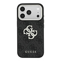 Guess Guess iPhone 18 Pro Max/iPhone 17 Pro Max Hartschalenhülle 4G PU Großes Strasslogo - Schwarz