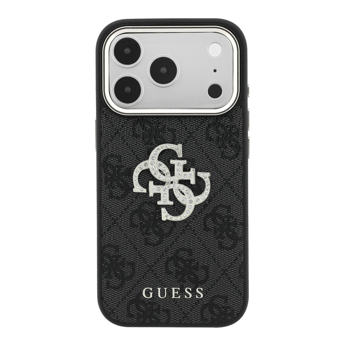 Guess Guess iPhone 18 Pro Max Hoesje harde behuizing - 4G - PU - groot strasslogo Zwart, foto 3 van 6