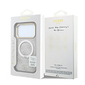 Guess Guess iPhone 18 Pro/iPhone 17 Pro Hartschalenhülle MagSafe PU 4G 360° Ringständer Klassisches Logo - Rosa