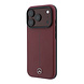 Mercedes-Benz Mercedes-Benz iPhone 18 Pro Hülle Hartschale - MagSafe - PU-Leder - Semi Wrap - Iconic Line Bordeauxrot Mercedes-Benz Mercedes-Benz iPhone 18 Pro Hülle Hartschale - MagSafe - PU-Leder - Semi Wrap - Iconic Line Bordeauxrot