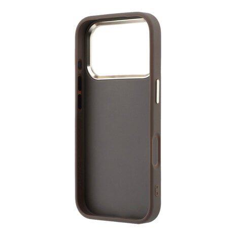 Guess Guess iPhone 18 Pro Max Hoesje harde behuizing - 4G - PU - groot strasslogo Bruin Guess Guess iPhone 18 Pro Max Hoesje harde behuizing - 4G - PU - groot strasslogo Bruin