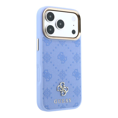 Guess Guess iPhone 18 Pro Hoesje harde behuizing - MagSafe - Peony - HS - 4G - klein logo Lichtblauw