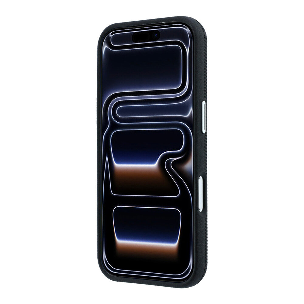 Lacoste Lacoste iPhone 18 Pro Hoesje harde behuizing - MagSafe - PVC - Petit Pique - reliëf Zwart