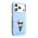 Karl Lagerfeld Karl iPhone 18 Pro Max Case hard shell - MagSafe - SW - smooth PU - Ikonik Sketch Light blue Karl Lagerfeld Karl iPhone 18 Pro Max Case hard shell - MagSafe - SW - smooth PU - Ikonik Sketch Light blue