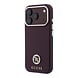 Guess Guess iPhone 18 Pro Hoesje harde behuizing - MagSafe - SW - generfd PU - rond strasslogo Bordeauxrood Guess Guess iPhone 18 Pro Hoesje harde behuizing - MagSafe - SW - generfd PU - rond strasslogo Bordeauxrood
