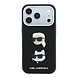 Karl Lagerfeld Karl iPhone 18 Pro Case hard shell - SW - PU - Saffiano - K&C Heads pins - logo Black Karl Lagerfeld Karl iPhone 18 Pro Case hard shell - SW - PU - Saffiano - K&C Heads pins - logo Black
