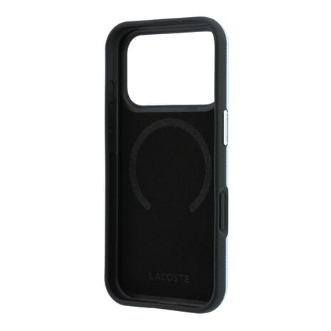 Lacoste Lacoste iPhone 18 Pro Max Coque structure rigide - MagSafe - PVC - Petit Pique - relief Bleu clair Lacoste Lacoste iPhone 18 Pro Max Coque structure rigide - MagSafe - PVC - Petit Pique - relief Bleu clair