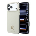 Guess Guess iPhone 18 Pro Max/iPhone 17 Pro Max Hartschalenhülle MagSafe SW Genarbtes PU Rundes Strasslogo - Beige