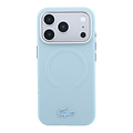 Lacoste Lacoste iPhone 18 Pro/iPhone 17 Pro Hard Case MagSafe PVC Petit Piqué Embossed - Light Blue