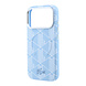 Lacoste Lacoste iPhone 18 Pro Max Hoesje harde behuizing - MagSafe - PVC - The Blend - reliëf Lichtblauw