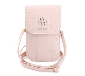 Guess Guess Handytasche Peony - PU - 4G-Logo - klassisches Logo - Streifenmuster - Trageriemen Rosa Guess Guess Handytasche Peony - PU - 4G-Logo - klassisches Logo - Streifenmuster - Trageriemen Rosa