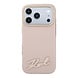 Karl Lagerfeld Karl iPhone 18 Pro Max Hoesje harde behuizing - MagSafe - SW - generfd PU - signatuurlogo van hars Roze Karl Lagerfeld Karl iPhone 18 Pro Max Hoesje harde behuizing - MagSafe - SW - generfd PU - signatuurlogo van hars Roze