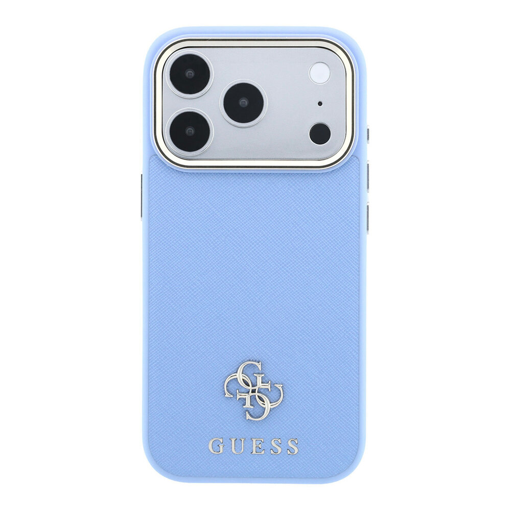 Guess Guess iPhone 18 Pro Hülle Hartschale - MagSafe - Saffiano - kleines 4G - Classic Hellblau Guess Guess iPhone 18 Pro Hülle Hartschale - MagSafe - Saffiano - kleines 4G - Classic Hellblau