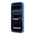 Guess Guess iPhone 18 Pro/iPhone 17 Pro Hartschalenhülle MagSafe PU 4G 360° Ringständer Klassisches Logo - Blau