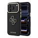 Guess Guess iPhone 18 Pro Hoesje harde behuizing - SW - generfd PU - groot logo van hars Zwart