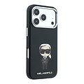Karl Lagerfeld Karl Lagerfeld iPhone 18 Pro Max/iPhone 17 Pro Max Hartschalenhülle MagSafe SW Glattes PU Ikonik Skizze - Schwarz