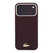 Lacoste Lacoste iPhone 18 Pro Hülle Hartschale - MagSafe - PVC - Champs Elysees - Prägung Bordeauxrot Lacoste Lacoste iPhone 18 Pro Hülle Hartschale - MagSafe - PVC - Champs Elysees - Prägung Bordeauxrot