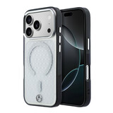 Mercedes-Benz Mercedes-Benz iPhone 18 Pro Hoesje harde behuizing - MagSafe - PC/TPU - MB Stars Transparant