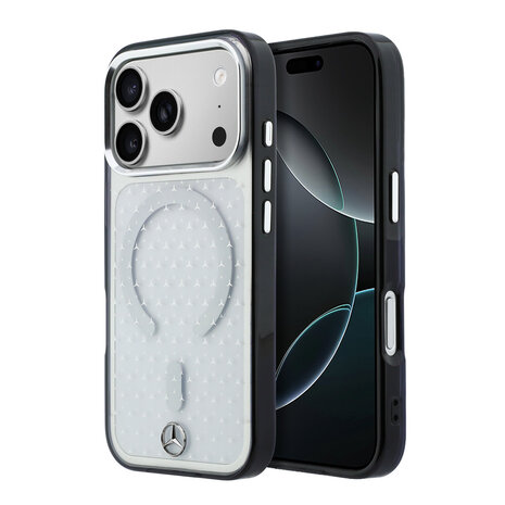 Mercedes-Benz Mercedes-Benz iPhone 18 Pro Hülle Hartschale - MagSafe - PC/TPU - MB Stars Transparent Mercedes-Benz Mercedes-Benz iPhone 18 Pro Hülle Hartschale - MagSafe - PC/TPU - MB Stars Transparent