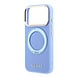 Guess Guess iPhone 18 Pro Max Hoesje harde behuizing - MagSafe - ringstandaard 360 - generfd PU - klassiek logo Lichtblauw Guess Guess iPhone 18 Pro Max Hoesje harde behuizing - MagSafe - ringstandaard 360 - generfd PU - klassiek logo Lichtblauw