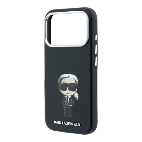 Karl Lagerfeld Karl iPhone 18 Pro Max Hoesje harde behuizing - MagSafe - SW - glad PU - Ikonik Sketch Zwart