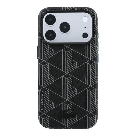 Lacoste Lacoste iPhone 18 Pro Hülle Hartschale - MagSafe - PVC - The Blend - Prägung Schwarz Lacoste Lacoste iPhone 18 Pro Hülle Hartschale - MagSafe - PVC - The Blend - Prägung Schwarz