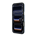 Guess Guess iPhone 18 Pro Max/iPhone 17 Pro Max Hartschalenhülle MagSafe SW Genarbtes PU Rundes Strasslogo - Hellblau