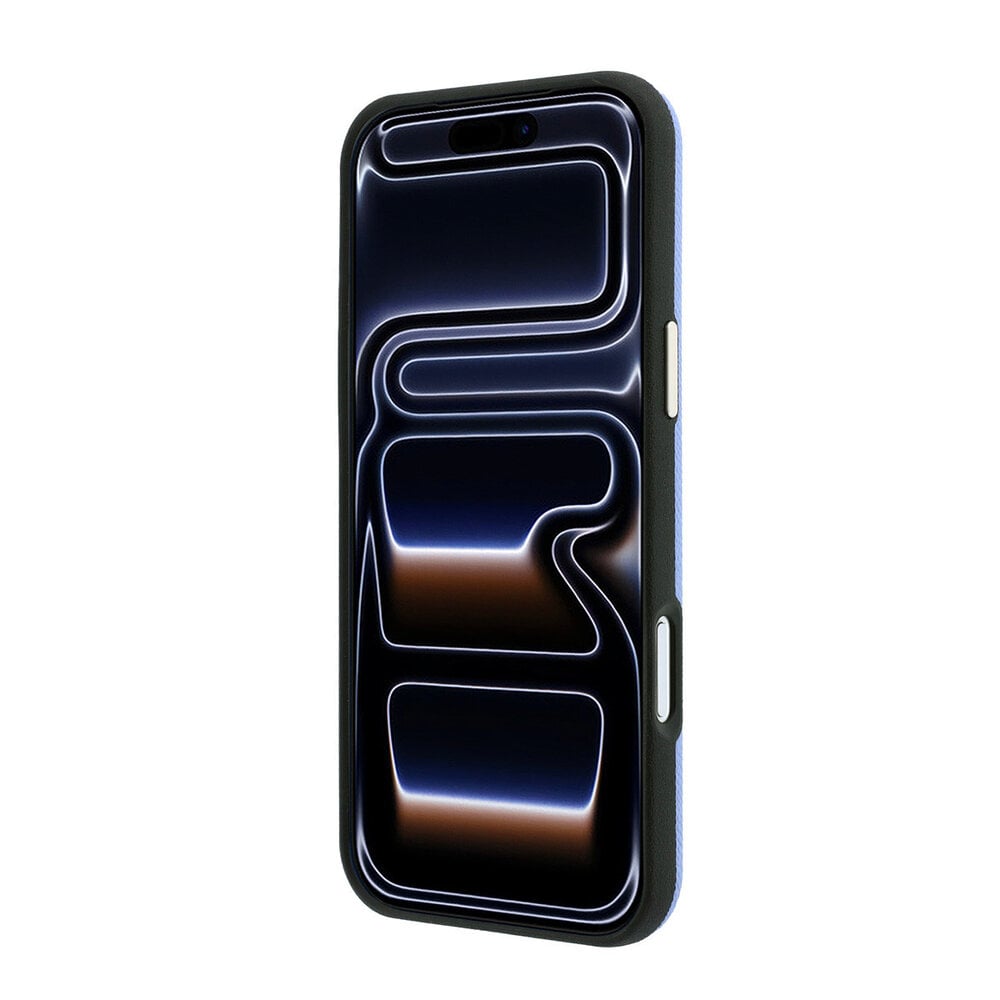 Guess Guess iPhone 18 Pro Max Hoesje harde behuizing - MagSafe - SW - generfd PU - rond strasslogo Lichtblauw Guess Guess iPhone 18 Pro Max Hoesje harde behuizing - MagSafe - SW - generfd PU - rond strasslogo Lichtblauw