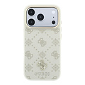Guess Guess iPhone 18 Pro/iPhone 17 Pro Hartschalenhülle MagSafe Pfingstrose HS Kleines 4G-Logo - Beige