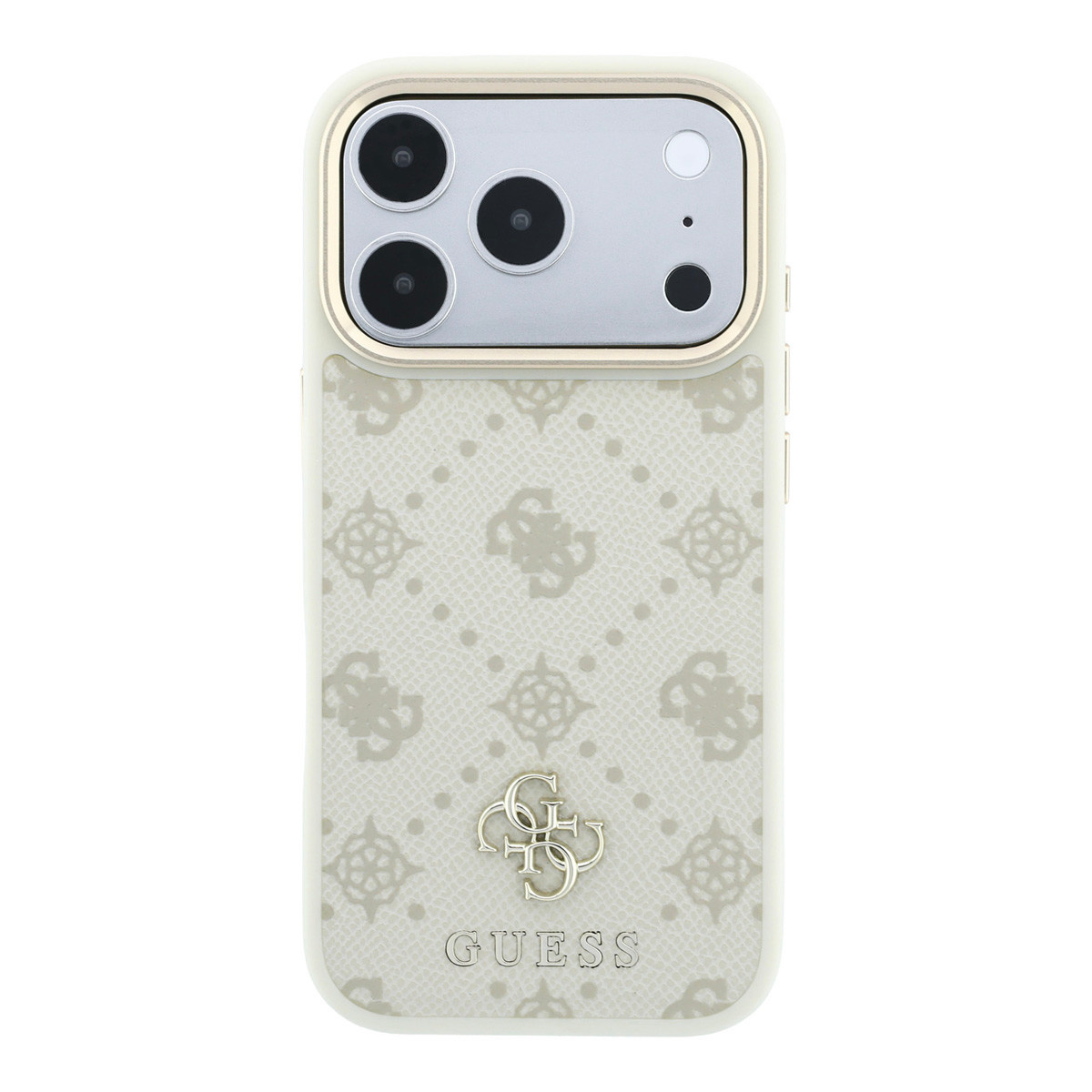 Guess Guess iPhone 18 Pro Hoesje harde behuizing - MagSafe - Peony - HS - 4G - klein logo Beige, foto 2 van 6