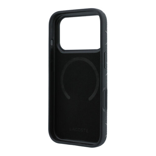 Lacoste Lacoste iPhone 18 Pro Max/iPhone 17 Pro Max Hartschalenhülle MagSafe PVC The Blend Prägung - Schwarz
